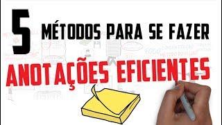 HOW TO TAKE EFFICIENT NOTES Portuguese  TOP 5 BEST METHODS  Be A Better Student