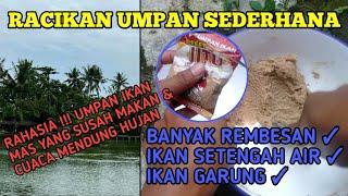 Umpan ikan Mas Susah Makan Jitu  Solusi Umpan Banyak Rembesan Dan Setengah Air Serta Cuaca Hujan