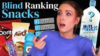 I Tried BLIND RANKING Snacks WITHOUT KNOWING what was next *this was HARD*