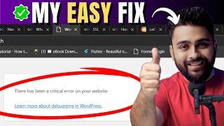 Quickly Fix WordPress Critical Error on your Website