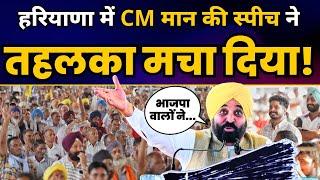 Haryana के Narayangarh में CM Bhagwant Mann की शानदार स्पीच  Haryana Elections 2024