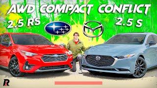 2024 Mazda3 AWD vs Subaru Impreza  Muddy Waters