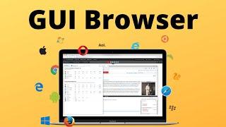 How to Create GUI browser using python  selenium  webdriver