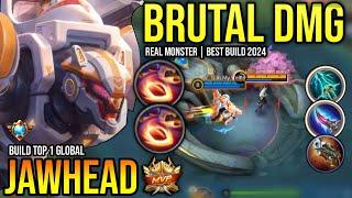 JAWHEAD BEST BUILD 2024  BUILD TOP GLOBAL JAWHEAD GAMEPLAY  MOBILE LEGENDS