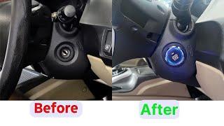 Install Push Start button in any car at Home  DIY  Telugu