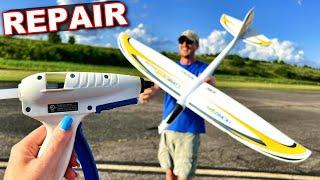 How to REPAIR CRASHED Foam RC Airplanes
