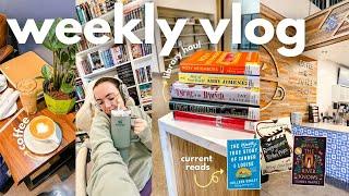 chatty vlog tortured poet’s department library book haul + thrillers   WEEKLY VLOG