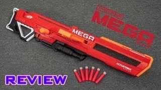 REVIEW Nerf Accustrike MEGA Thunderhawk  Collapsible Barrel