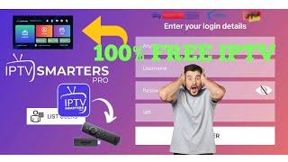 HOW TO GET FREE lPTV SMARTERS PRO LOGIN 2024