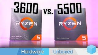 Ryzen 5 5500 vs. Ryzen 5 3600 Most Affordable Zen 3 Worth It? 21 Game Benchmark 1080p & 1440p