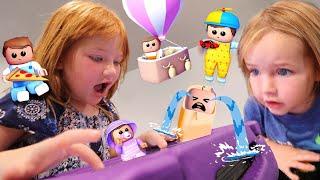 CRAZY BABiES at Adleys Day Care  Roblox Family with Niko and Dad pirate house and plane vacation