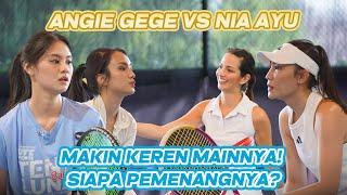 ANGIE GEGE VS NIA AYU MAKIN KEREN MAINNYA SIAPA PEMENANGNYA? #TenisBarengLuna