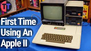 Learning to use an Apple II Plus for the First Time