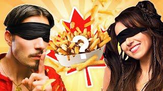 Blind Guess The Canadian Food Challenge ft @bbnomoney @pokimane