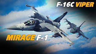 Mirage F-1 Vs F-16 Viper Dogfight  Digital Combat Simulator  DCS 