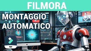 Montaggio Video Automatico con lAI in Filmora  Tutorial ITA