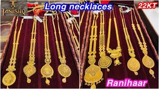 Tanishq Long necklace Designs  Long haram  Ranihaar  Rani haar  Sitahaar