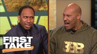 LaVar Ball & Stephen A. have an intense shouting match  First Take