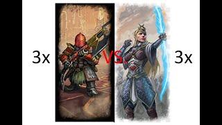 Can 3 Infernal Guard Fireglaives beat 3 Sisters of Avelorn in Total War Warhammer 3?