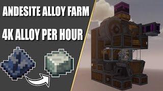 Super Compact Automated Andesite Alloy Farm  Minecraft Create Mod Schematic Download