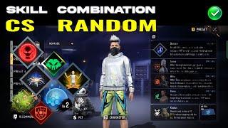 CS random skill combination  Best character combination in free fire