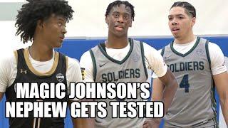 MAGIC JOHNSONS NEPHEW GETS TESTED BY #1 AAU TEAM