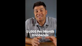 How to Make $1000 Per Month in Dividends #shorts