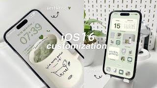 iOS16 AESTHETIC CUSTOMIZATION   widgets change icons tutorial