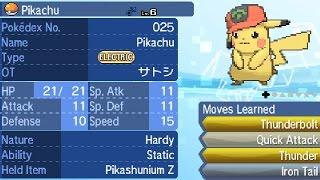 Obtaining Hoenn Cap Pikachu With Pikashunium Z