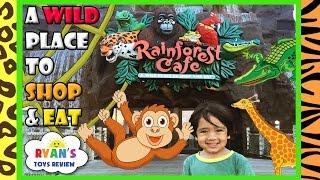 Rainforest Cafe Restaurant with Kids Amusement Rides