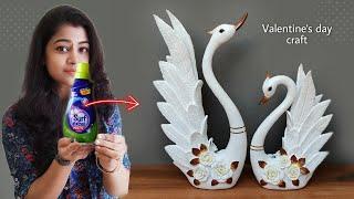 Unique Craft Swan Showpiece Making At HomeGift item showpieceplastic bottle craftdiy home decor