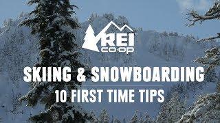 10 First Time Skiing and Snowboarding Tips  REI