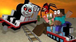 Monster School  TIMOTHY GHOST AND CHOO CHOO CHARLES ATTACK - Minecraft Animation