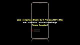 Cara Mengatasi iPhone 11 11 Pro 11 Pro Max yang Mati Total Tidak Bisa Di Charge Tanpa Bongkar