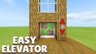 Minecraft How To Build An EASY And Working Elevator In MCPE