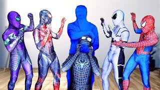 SUPERHEROs Story  ALL SPIDER-MAN vs Mystery BLUE-MAN  Dark Movie 16+  By FLife TV
