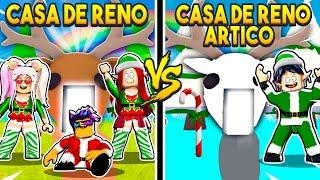 RETO de CASA VS CASA de RENO vs RENO ÁRTICO *EN PAREJAS* con LA PANDISQUAD en ADOPT ME ROBLOX 