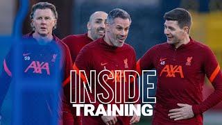 Inside Training LFC Legends reunite ahead of Barca friendly Gerrard back in Red