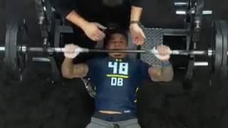 Teez Tabor Does Only 9 Reps On Bench Press After Calling Himself The Best Player in The Draft