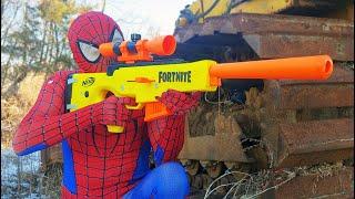 Sniper Spider Man Nerf War Nerf Gun
