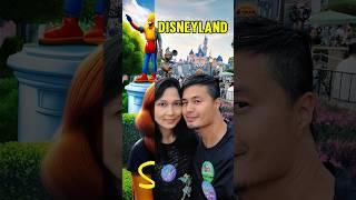 We are the SIMPSONS but in Disneyland?  #shorts #funny #family #mom #dad #thesimpsons