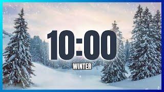 10 Minute Winter Forest Timer   PIANO  MUSIC  RELAXING 