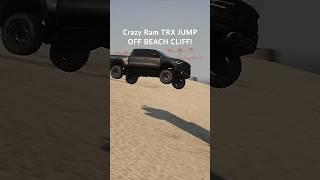 Ram TRX CRAZY JUMP AT THE BEACH #trx #ram #srt #srt8 #trackhawk #dodge #1000hp #hellcat #fastcar