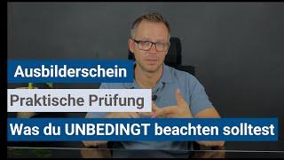 Ausbilderschein IHKHWK - So läuft sie WIRKLICH ab die praktische Prüfung beim Ausbilderschein