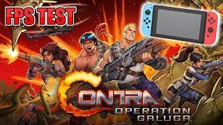 Contra Operation Galuga ДЕМО FPS тест Nintendo Switch Docked