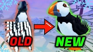 New Puffin Auk and Penguin Skins on Feather Family