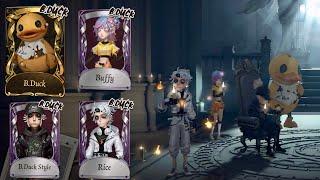 Identity V  FULL B.DUCK CROSSOVER TEAM  Part 1 & 2 Complete Tarot Team Gameplay