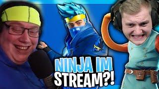 NINJA STREAMT auf MEINEM Twitch KANAL?   Ninja Cosplay in der 250€ Fortnite Wette vs Trymacs