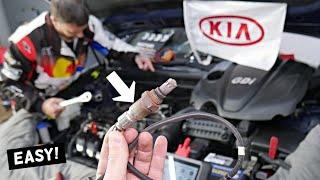 KIA OXYGEN SENSOR BANK 1 SENSOR 1 REPLACEMENT LOCATION KIA FORTE SOUL OPTIMA RIO SPORTAGE SORENTO