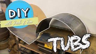 How to Fabricate tubs How to make Sheetmetal wheel tubs BackyardBuilds.